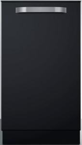 Compact 18" Black Built-In Dishwasher with Cutlery Basket