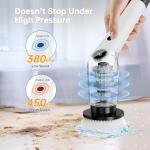 Cordless Electric Spin Scrubber with 8 Brushes