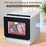 Compact Portable Dishwasher with 5 Wash Programs