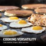 Char-Griller Portable Propane Flat-Top Griddle, Black