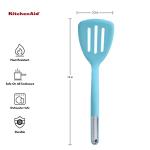 KitchenAid Aqua Sky Silicone Slotted Turner