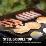 Char-Griller Portable Propane Flat-Top Griddle, Black
