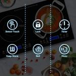 Duxtop 1800W Double Induction Cooktop with Touch Control