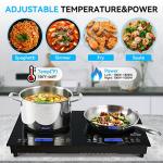 Duxtop 1800W Double Induction Cooktop with Touch Control