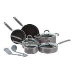 Amazon Basics Gray 12-Piece Non-Stick Cookware Set