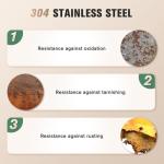 Manual Stainless Steel Meat Grinder with Sausage Tubes