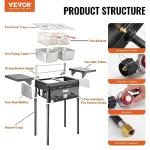 VEVOR 16 Qt Outdoor Propane Deep Fryer