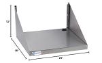 Heavy Duty Stainless Steel Microwave Shelf 18"x24