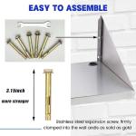 Heavy Duty Stainless Steel Microwave Shelf 18"x24