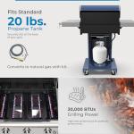 Kenmore 3-Burner Propane BBQ Grill with Cover