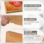 Extra Large Bamboo Cutting Board with Kickstand