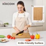 Extra Large Bamboo Cutting Board with Kickstand