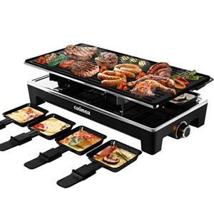 CUSIMAX 2-in-1 Electric Raclette Grill & Crepe Maker