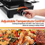 CUSIMAX 2-in-1 Electric Raclette Grill & Crepe Maker