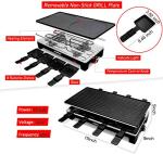 CUSIMAX 2-in-1 Electric Raclette Grill & Crepe Maker