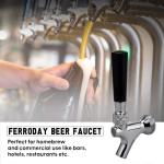Ferroday Polished Brass Beer Faucet for Kegerator