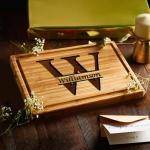 Custom Engraved Cutting Board with Monogram