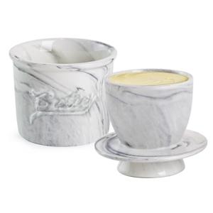 Marble Ceramic Butter Keeper with Water Lid
