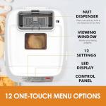 2LB Bread Machine with Gluten-Free Setting & Dispenser
