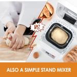 2LB Bread Machine with Gluten-Free Setting & Dispenser