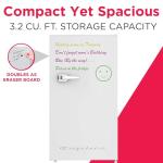 Frigidaire 3.2 Cu ft Eraser Board Mini Fridge