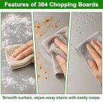 Large Stainless Steel Cutting Board with Lid