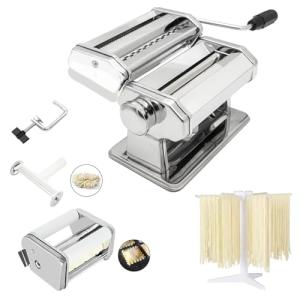MZTOGR 2-in-1 Pasta Maker with Adjustable Thickness