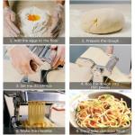 MZTOGR 2-in-1 Pasta Maker with Adjustable Thickness