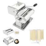 MZTOGR 2-in-1 Pasta Maker with Adjustable Thickness
