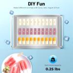 30 Pack Stainless Steel Popsicle Molds Set