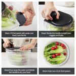 Cambom 3Qt Salad Spinner for Greens and Veggies