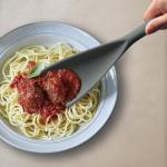 Durable Matte Black Silicone Spatula Spoon Set