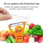 Swiss Made Stainless Steel Peeler for Veggies & Fruits