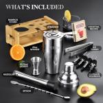 12-Piece Stainless Steel Cocktail Shaker Kit