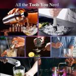 12-Piece Stainless Steel Cocktail Shaker Kit