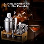 12-Piece Stainless Steel Cocktail Shaker Kit