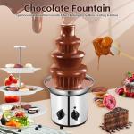 Electric 4-Tier Stainless Steel Chocolate Fountain