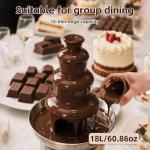 Electric 4-Tier Stainless Steel Chocolate Fountain