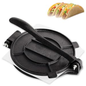 12-Inch Cast Iron Tortilla Press with Handle
