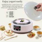 Adjustable Temperature Yogurt Maker with 5 Jars