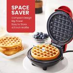 Elite Gourmet Mini Waffle Maker, Compact and Nonstick