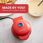Elite Gourmet Mini Waffle Maker, Compact and Nonstick