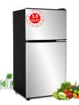 KRIB BLING 3.5 Cu.Ft Silver Top-Freezer Refrigerator
