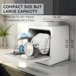 Portable Mini Dishwasher with 7 Washing Programs