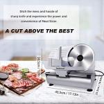 Electric Deli Food Slicer with Adjustable Thickness