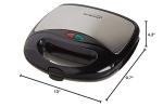Brentwood Compact Non-Stick Dual Sandwich Maker