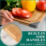 XL Bamboo Cutting Board with Non-Slip Feet
