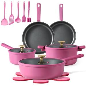 CAROTE Nonstick Cookware Set with Silicone Tools