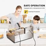VIVOHOME 20.7 Qt Electric Deep Fryer with Baskets