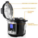 Megachef 6 Quart Electric Stainless Steel Pressure Cooker